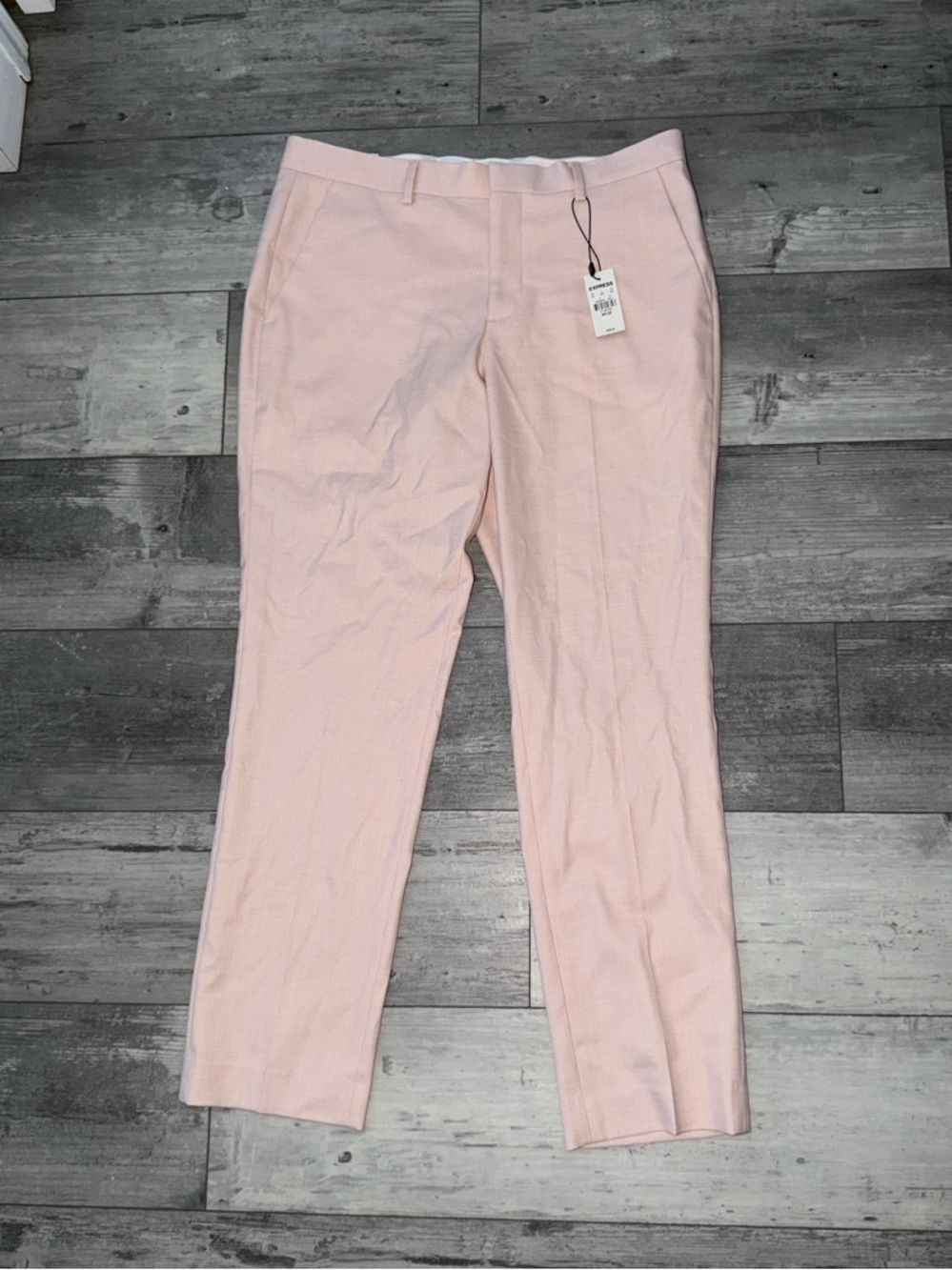 Men's Express Slim Dress Pants - Light Pink